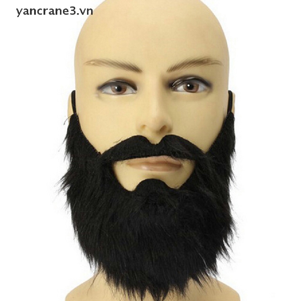 Râu Giả Màu Đen Hóa Trang Dự Tiệc Halloween Vui Nhộn Cho Nam yancrane3.vn