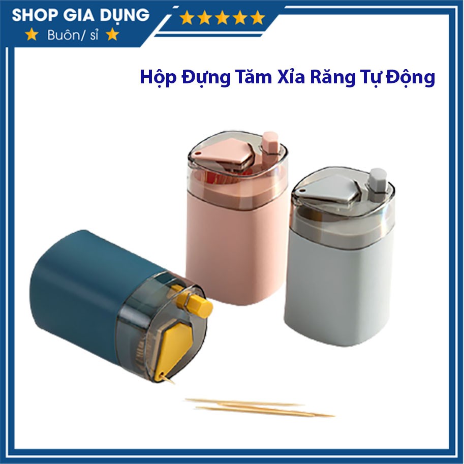 Hộp Đựng Tăm Tự Động Bật Thông Minh - Lọ Đựng Tăm - Hũ Đựng Tăm Xỉa Răng Tự Động