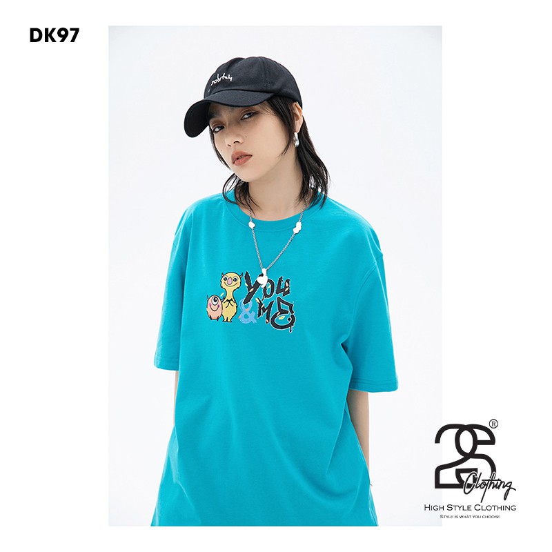Áo Thun Unisex 2S Clothing - DK97 Form Rộng Tay Lỡ, Áo Phông Nam Nữ Freesize