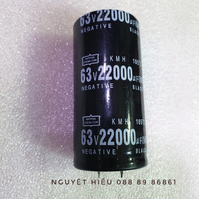 [NK] Tụ hoá 2200uF-63V cho âm thanh