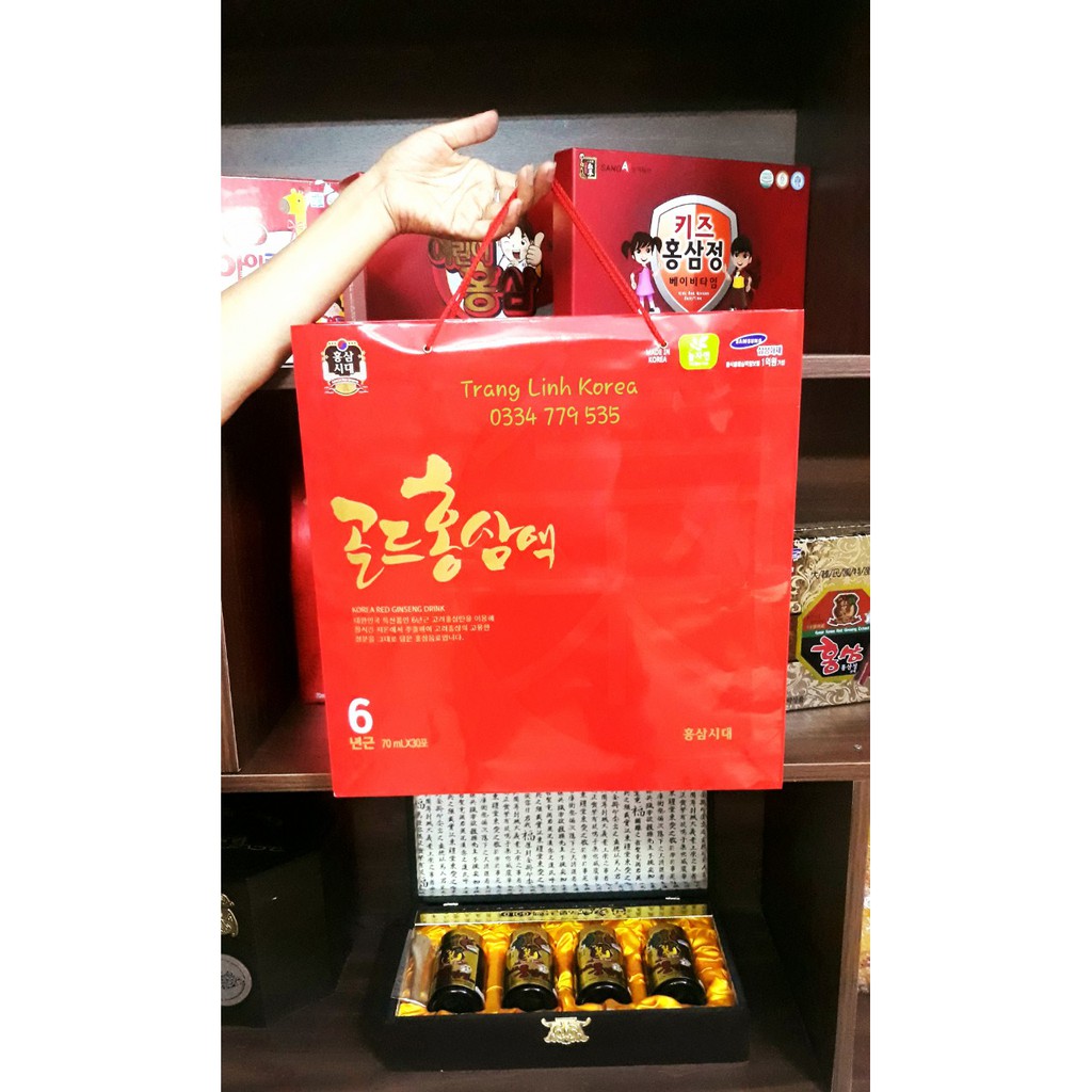 [Mã GROSALE2703 giảm 8% đơn 250K] [ Sale Hot ] Nước Hồng Sâm 6 Năm Tuổi Cao Cấp Hàn Quốc, Hộp 30 gói | BigBuy360 - bigbuy360.vn