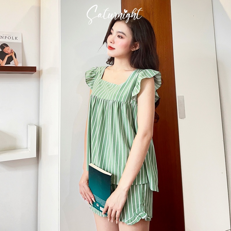Đồ bộ nữ mặc nhà, đồ bộ ngắn mặc nhà SATURNIGHT H00218.3F