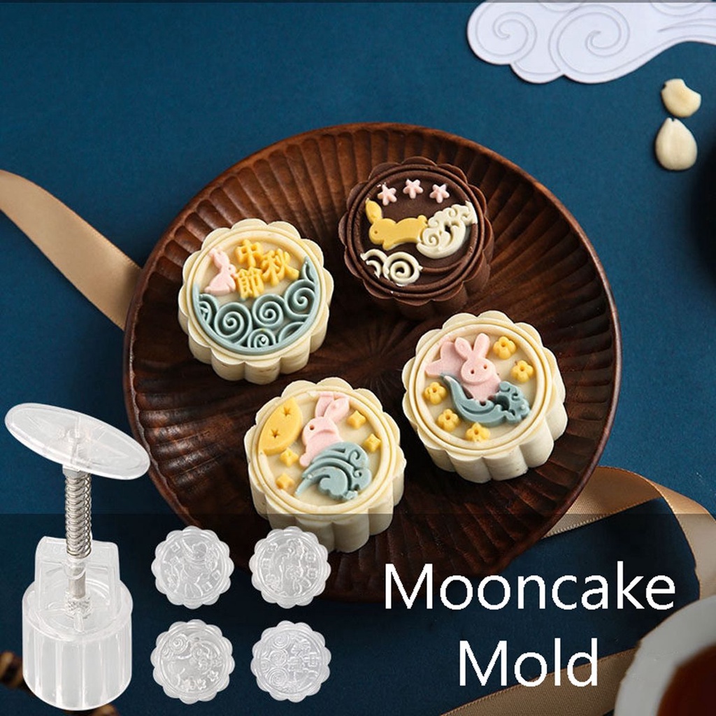 Khuôn Làm Bánh Trung Thu / Bánh Trung Thu Nhiều Màu Sắc 50g Dễ Thương Cho Nhà Bếp