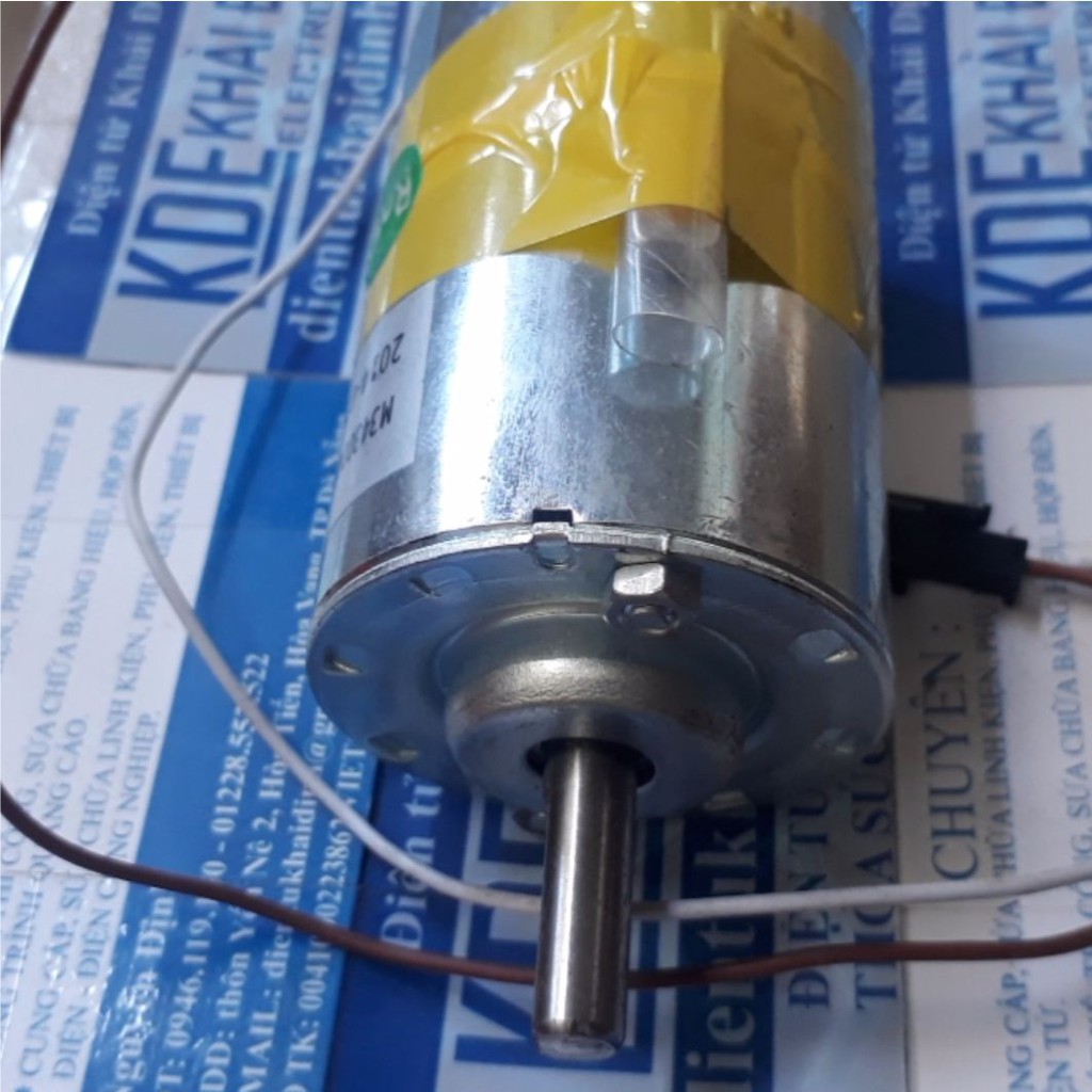 Động cơ DC 24VDC 30W 2500V/P 560g trục D 8mm, công tắc nhiệt 85 độ kde4563