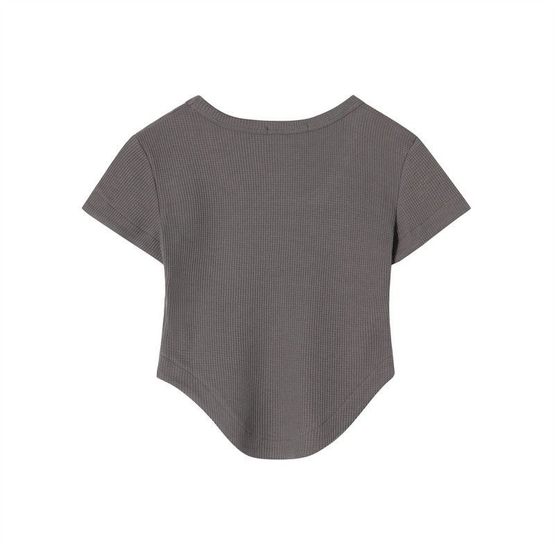 Áo Thun Nữ Tay Ngắn Dáng Ôm Cổ Chữ U