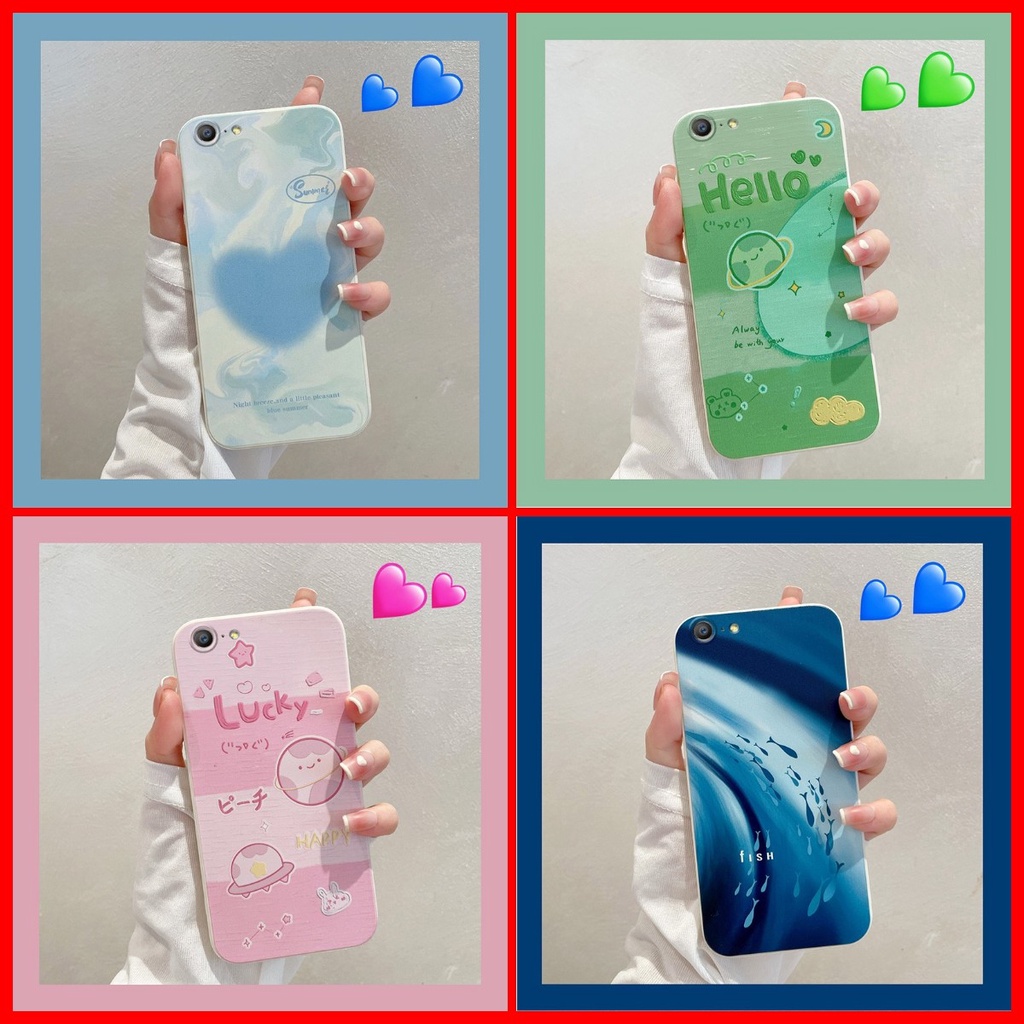 ốp lưng OPPO F1S ốp lưng OPPO A59 Ốp lưng Điện Thoại tpu Silicon Mềm Họa Tiết Tranh Sơn Dầu Cho OPPO F1S A59