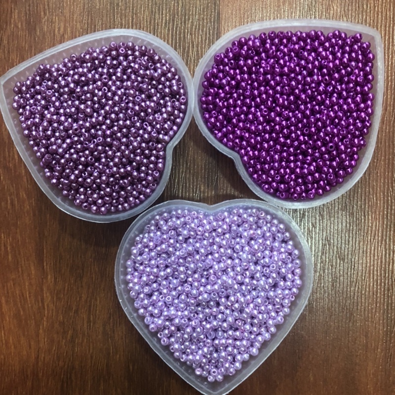 10gr Hạt Bẹt Tròn 3mm (Nhóm Màu Đỏ - Cam - Vàng - Hồng - Tím)