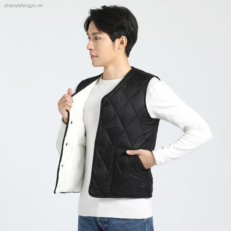 Áo ghi lê len cừu cashmere cotton nhẹ ấm áp bên trong mặc thu đông cho nam