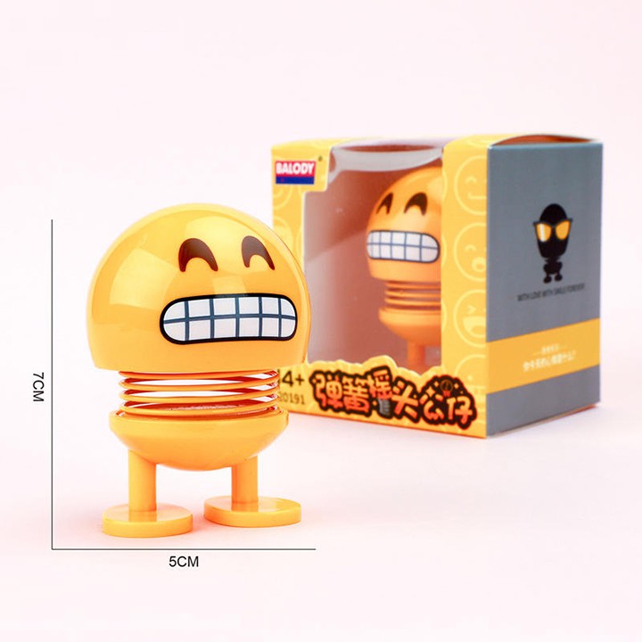 (Sỉ)Thú nhún emoji con lắc lò xo biểu cảm gương mặt-mẫu ngẫu nhiên( giao từ 10 con) hàng loại đẹp