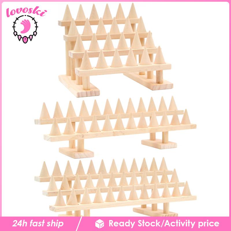 Giá Đỡ Trưng Bày Nhẫn Nhiều Tầng Bằng Gỗ DIY