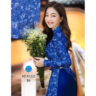 Vải áo dài hoa nhí