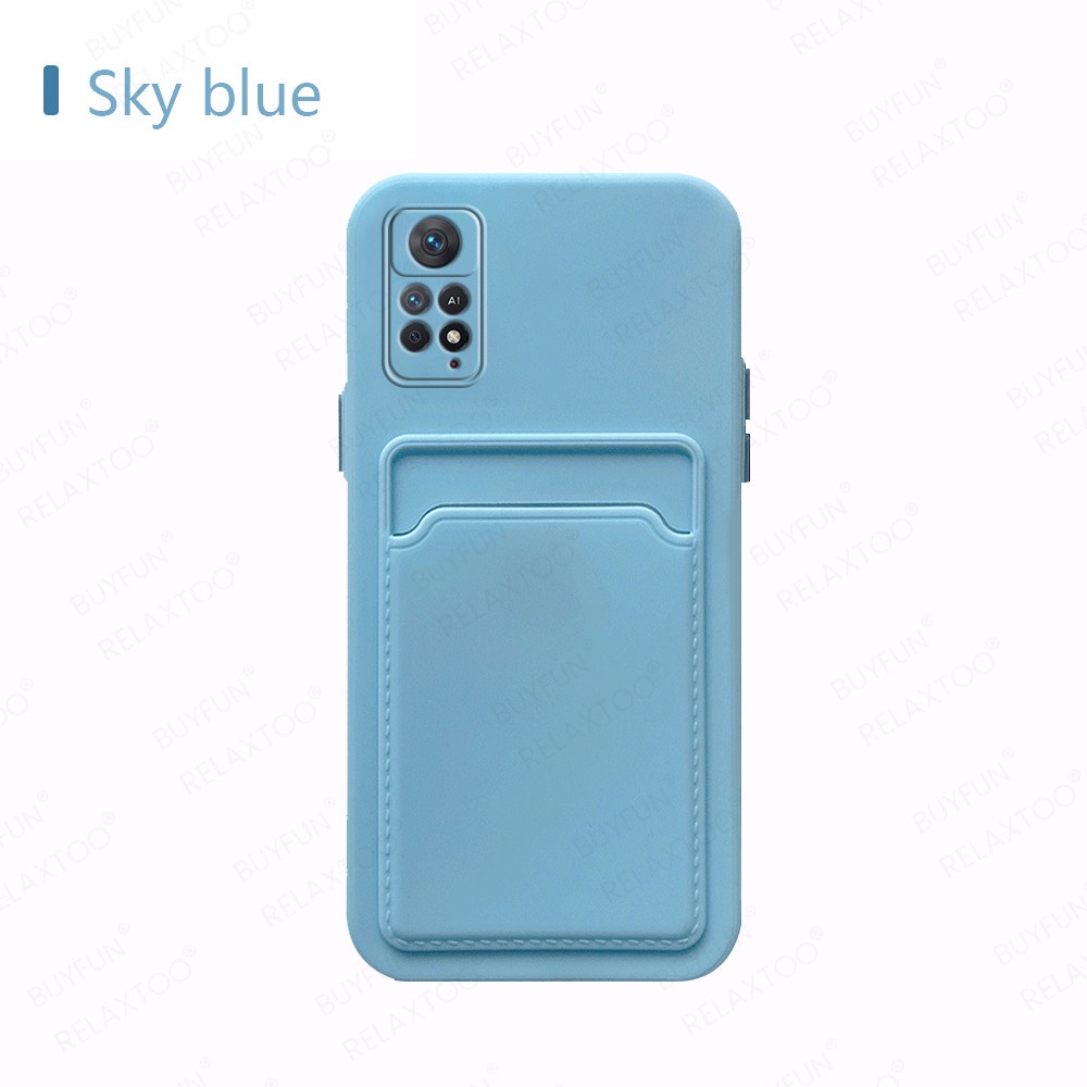 Ốp Điện Thoại Silicone Mềm Tích Hợp Ví Đựng Thẻ Cho Xiaomi Redmi Note 11 4G Note11 Pro 11Pro 5G Not 11S