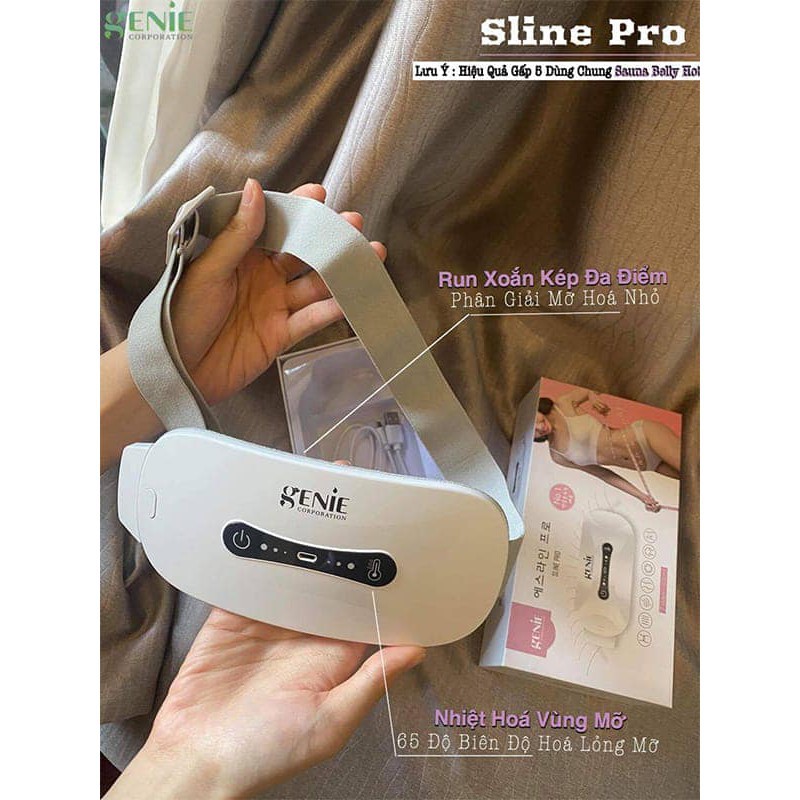 MÁY MASSAGE BỤNG HÚT MỠ TẠI NHÀ SLINE PRO GENIE