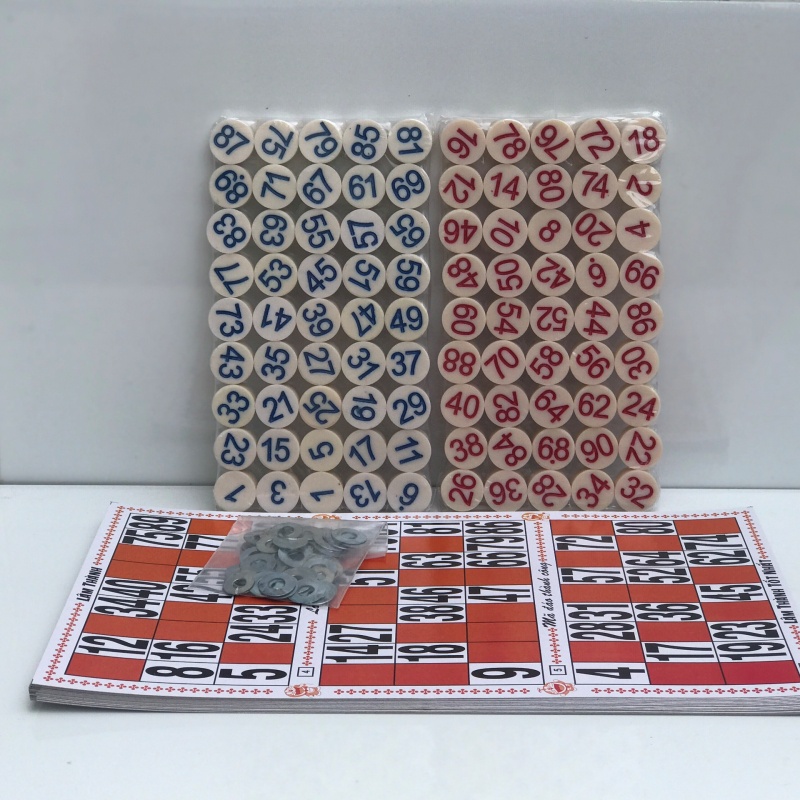 Cờ loto giải trí cao cấp số nhựa - Cờ Lô Tô [VPP Huy Phát]