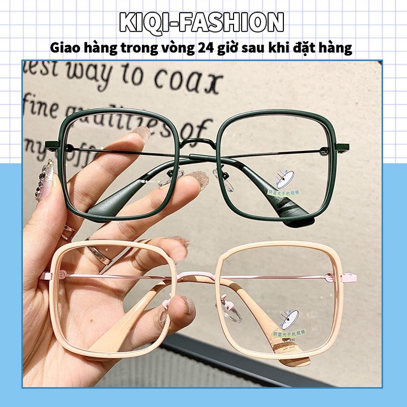 Kính mát gọng vuông chống tia sáng xanh thời trang cho nữ