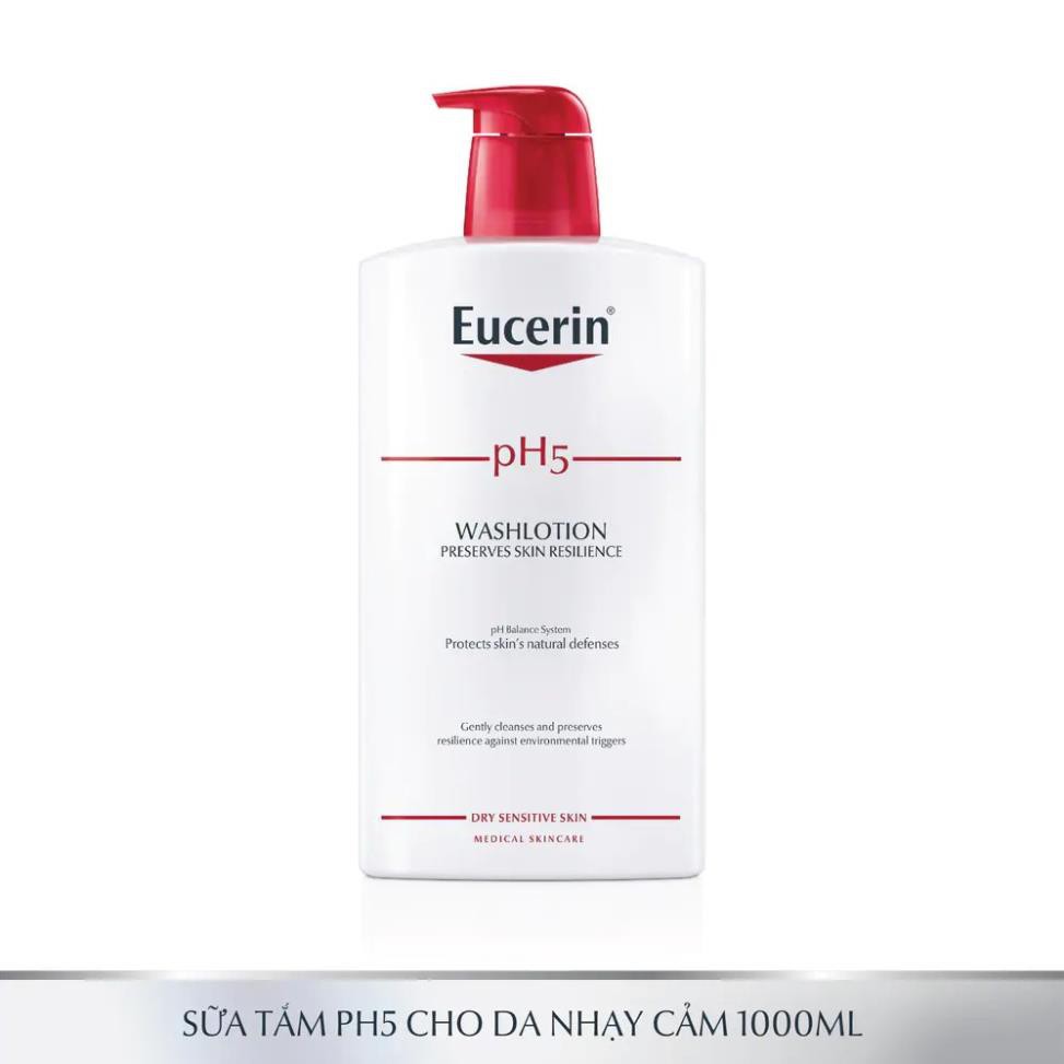 Sữa tắm và rửa mặt Eucerin Wash Lotion pH5 1000ml