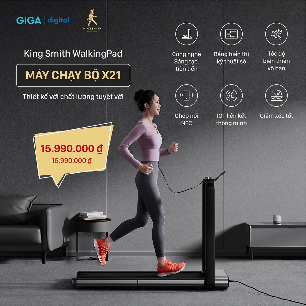 Máy chạy bộ thông minh Xiaomi Kingsmith X21 Bản Quốc Tế (WalkingPad Treadmill X21) - TRX21F