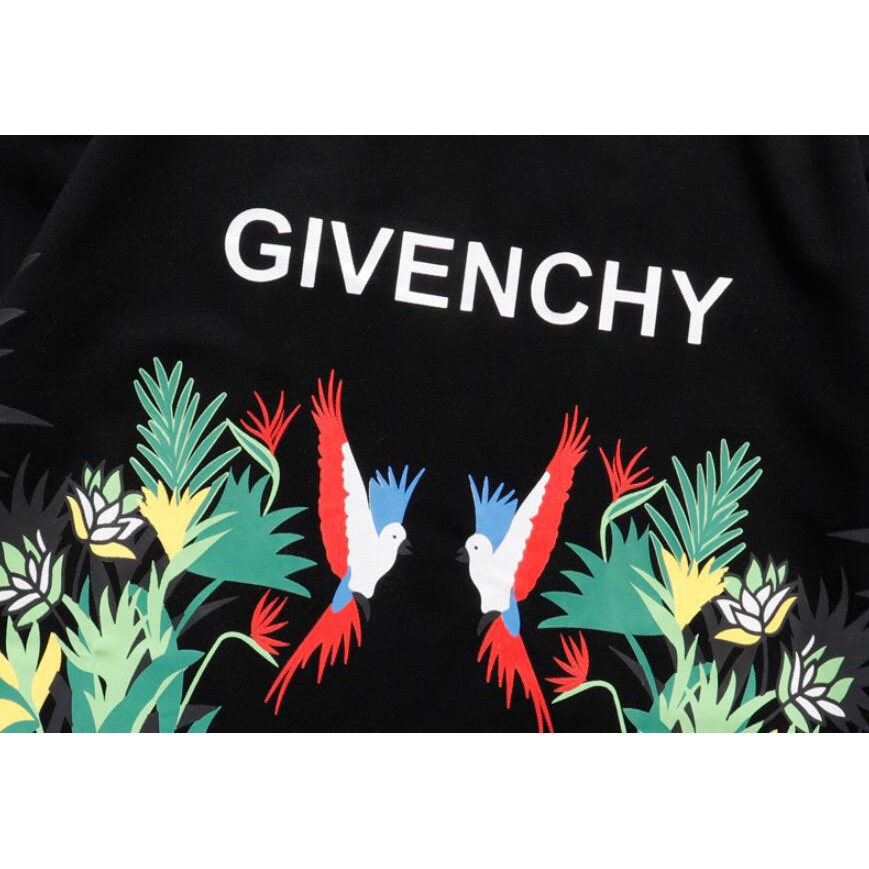 Áo Thun Cotton Ngắn Tay In Chữ Givenchy Thời Trang Cho Nam Và Nữ