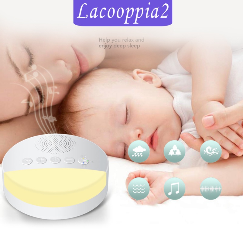 [LACOOPPIA2]White Noise Sound Machine Sleep Therapy Plays Soothing Sounds+ Timers