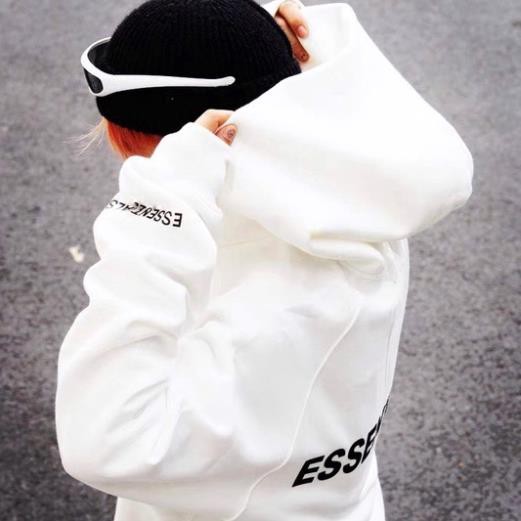Áo Khoác Nỉ Khóa Kéo ESSENTIALS - Áo Hoodie Zipper Chất Vải Nỉ Ngoại Dày Dặn Nón 2 Lớp Cực Ấm Dễ Phối Đồ Unisex Nam Nữ