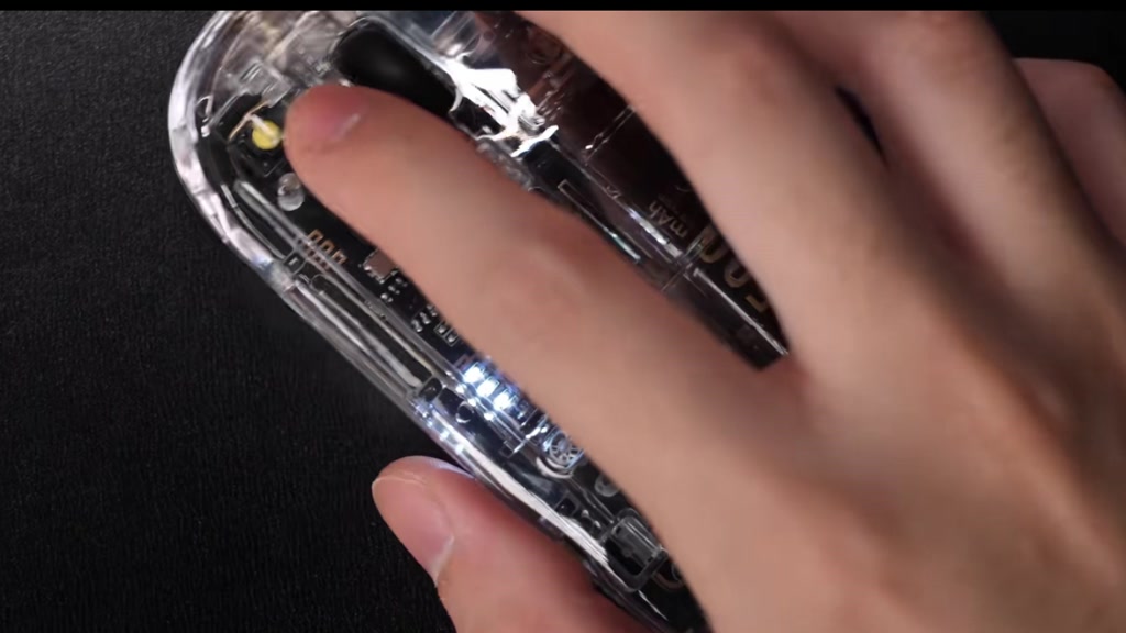 Chuột máy tính không dây Yindiao INPHIC X5 ngoại hình trong suốt độc đáo pin sạc click tắt âm chống ồn văn phòng | BigBuy360 - bigbuy360.vn