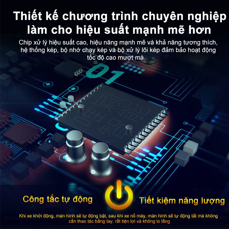 Công tơ mét thông minh AmazeFan màn hình tích hợp OBD2 HUD GPS chuyên dụng cho xe ô tô