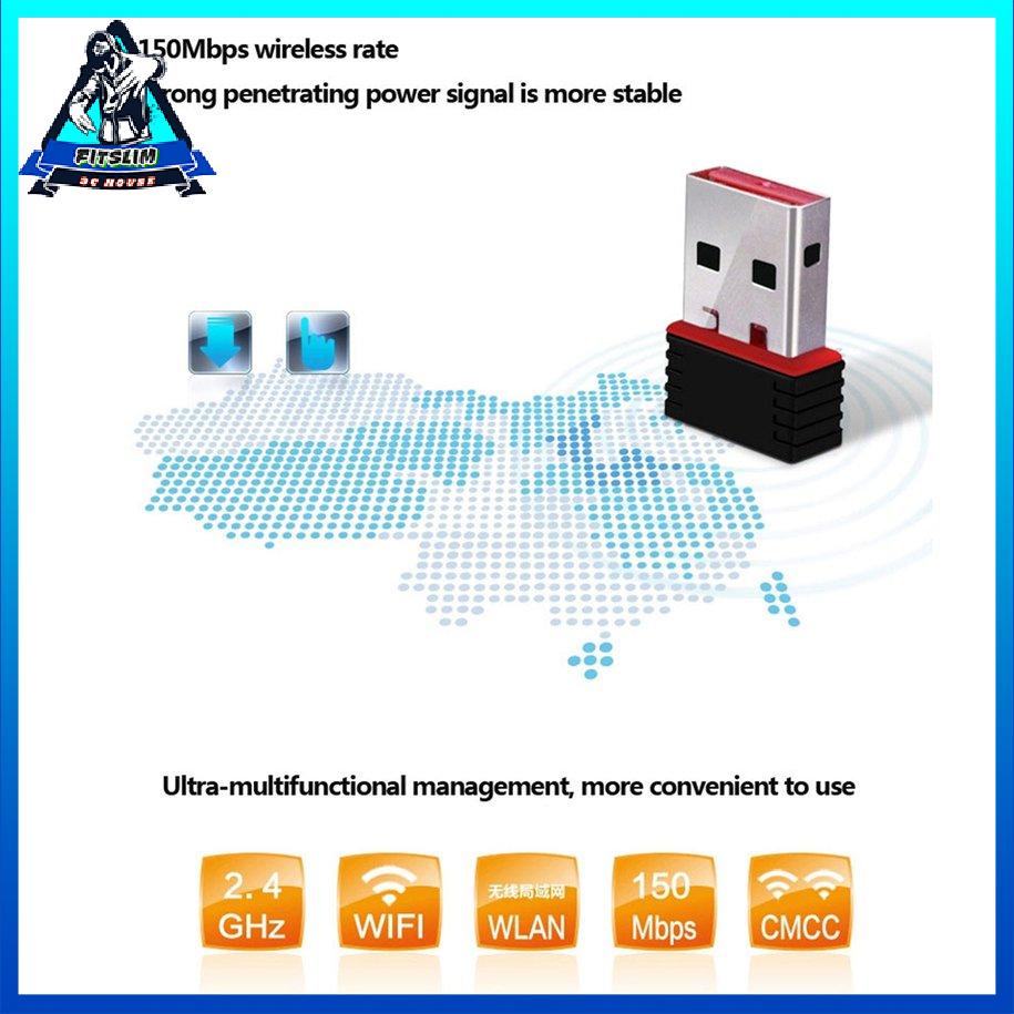 Bộ điều hợp WiFi mini 150M USB WiFi Antenna Card mạng máy tính không dây [8/9] | BigBuy360 - bigbuy360.vn