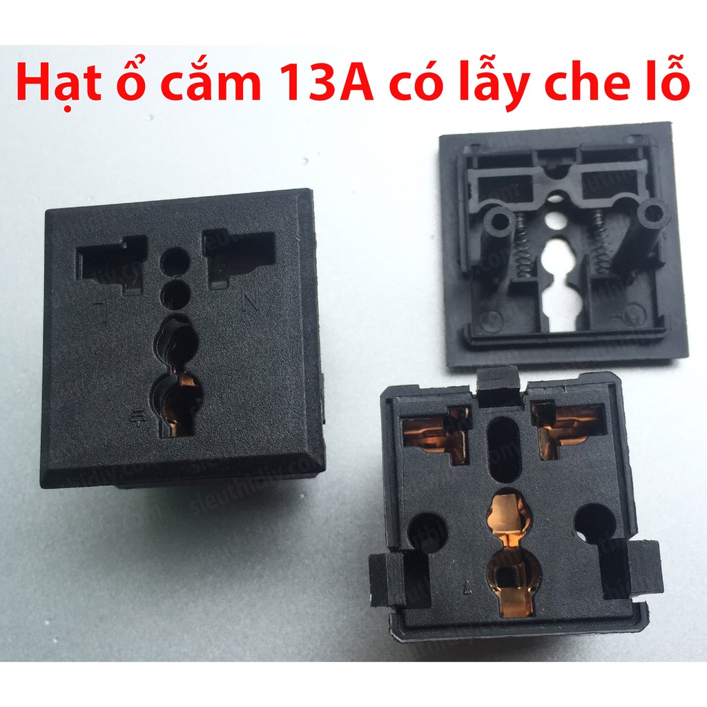 Hạt ổ cắm kéo dài chân đồng dầy, chất lượng cao 10A -13A -16A