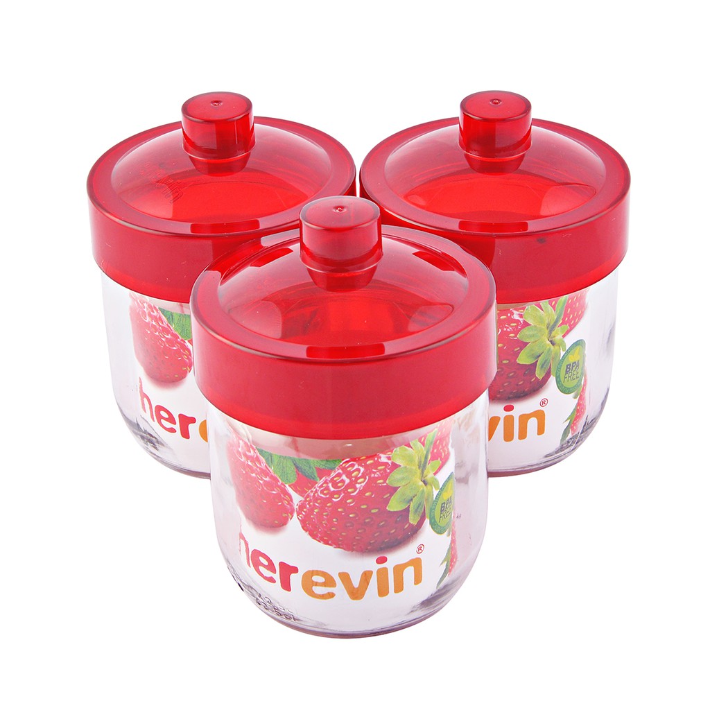 Hũ thuỷ tinh trơn Herevin 425ml - HEHU131357-205 (Nhiều màu)