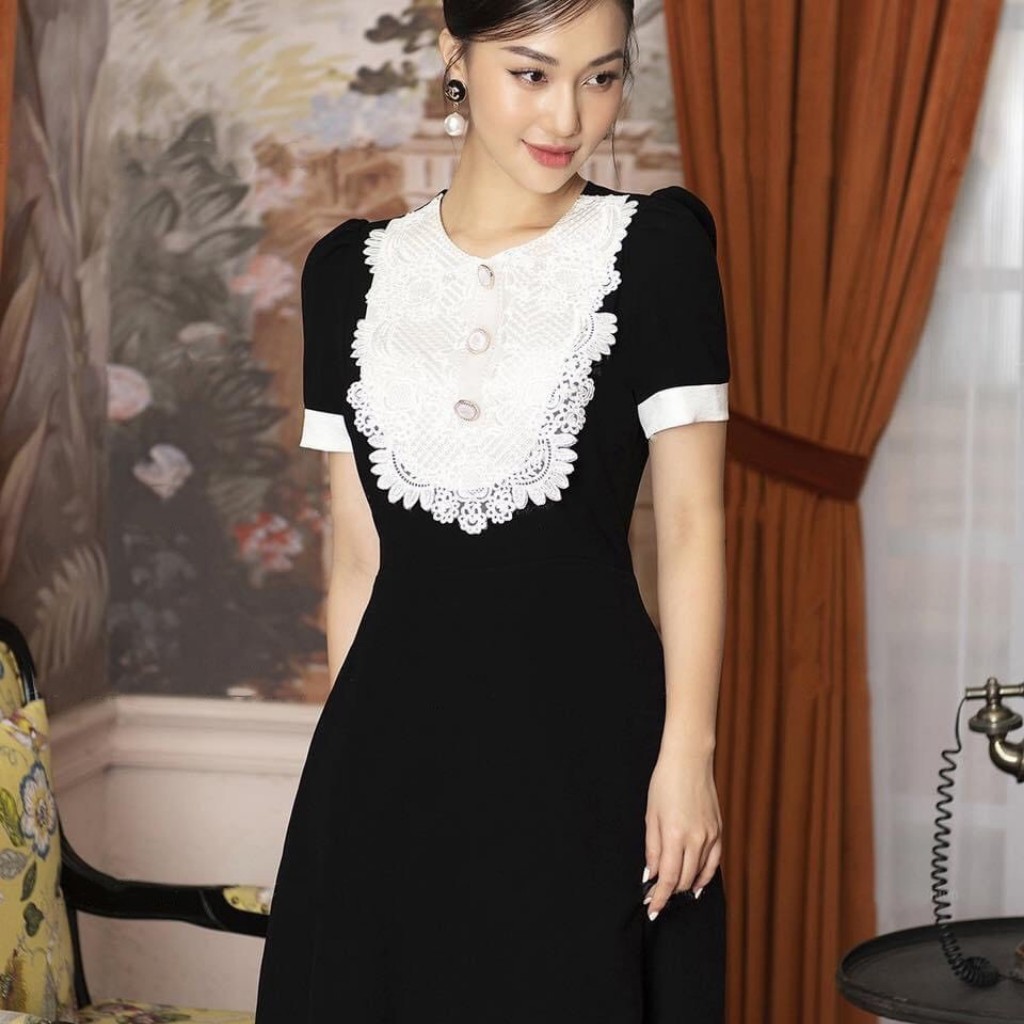Đầm công sở - Váy dự tiệc chất rayon thái cao cấp co giãn nhẹ mặc thoáng Stefanie | BigBuy360 - bigbuy360.vn