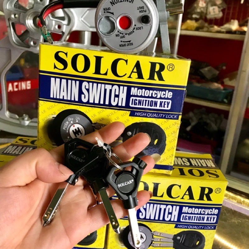 Ổ KHOÁ SOLCAR 6 CẠNH dành cho EXCITER 2010 / Ex10 / Ex2010 4S