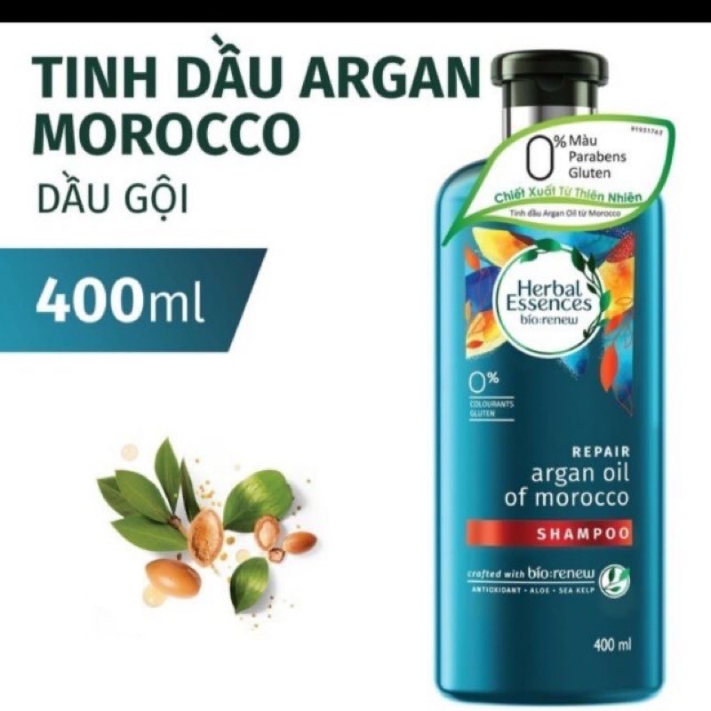 Dầu gội Herbal Essence tinh dầu Argan Morocco 400ml
