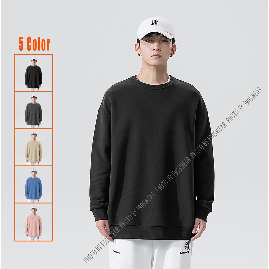 Áo sweater nỉ UNISEX nam nữ , áo nỉ sweater dài tay BASIC phong cách Ulzzang cặp đôi nam nữ form rộng oversize SWT4