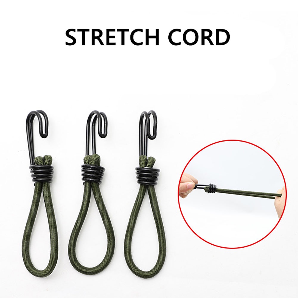 Set 4 Dây Co Giãn Có Thể Tái Sử Dụng Dùng Để Buộc Lều Trại