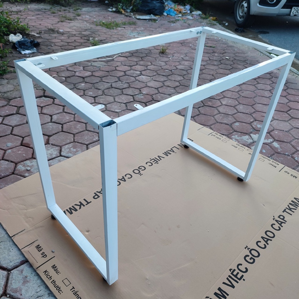 Bàn làm việc chữ u mặt gỗ công nghiệp MDF bàn học sinh gaming để máy tính văn phòng chân sắt sơn