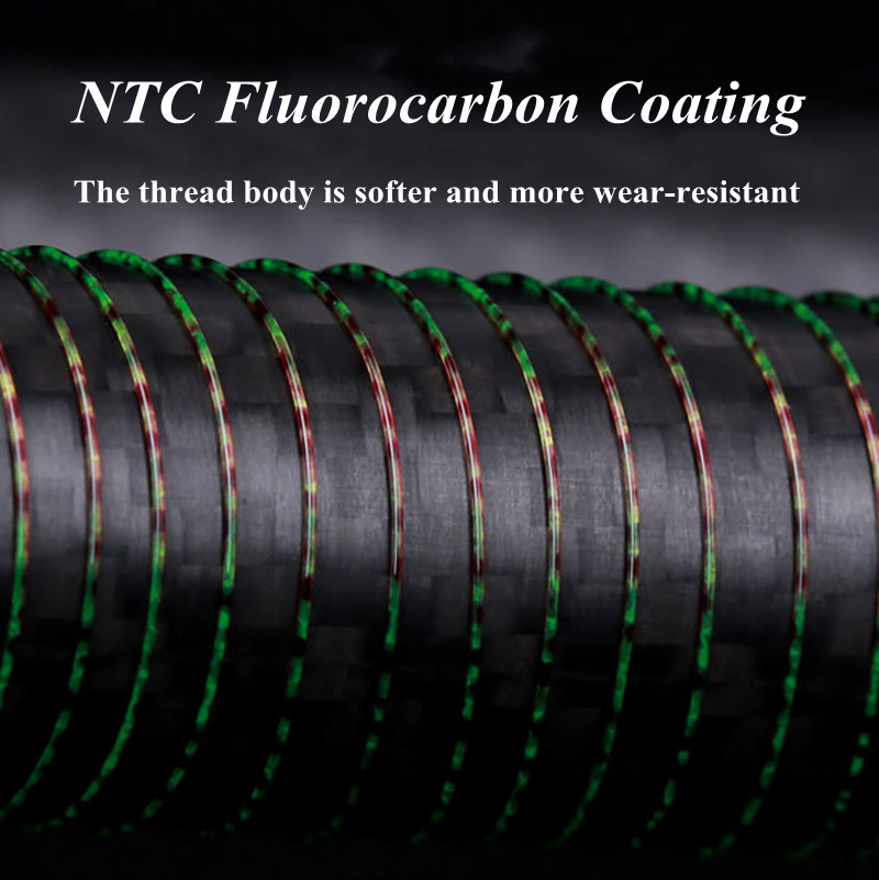 Dây câu cá điểm vô hình Đường dây nylon 100m NTC Lớp phủ Fluorocarbon Dòng chính Dòng phụ
