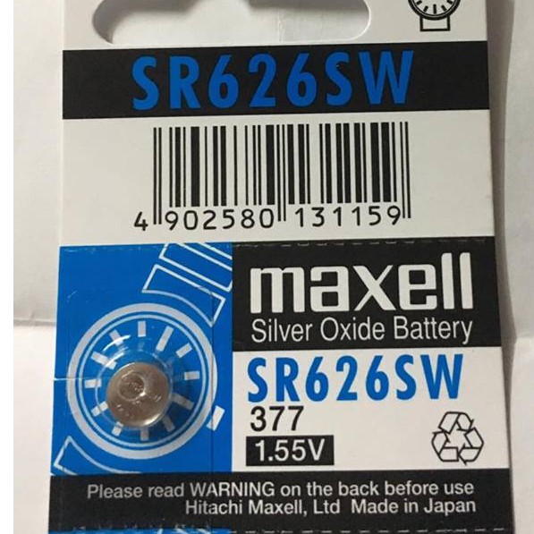 Pin nhật Maxell SR626SW SR626 626 377 LR626 AG4 chính hãng