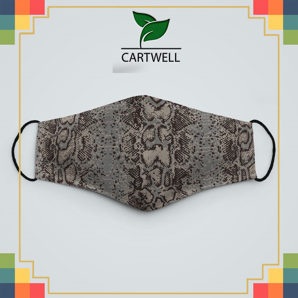 khẩu trang vải y tế ANIMAL PRINT_1292 CARTWELL chất liệu vải mềm 2 lớp chống nắng, phòng dịch bệnh, lọc không khí