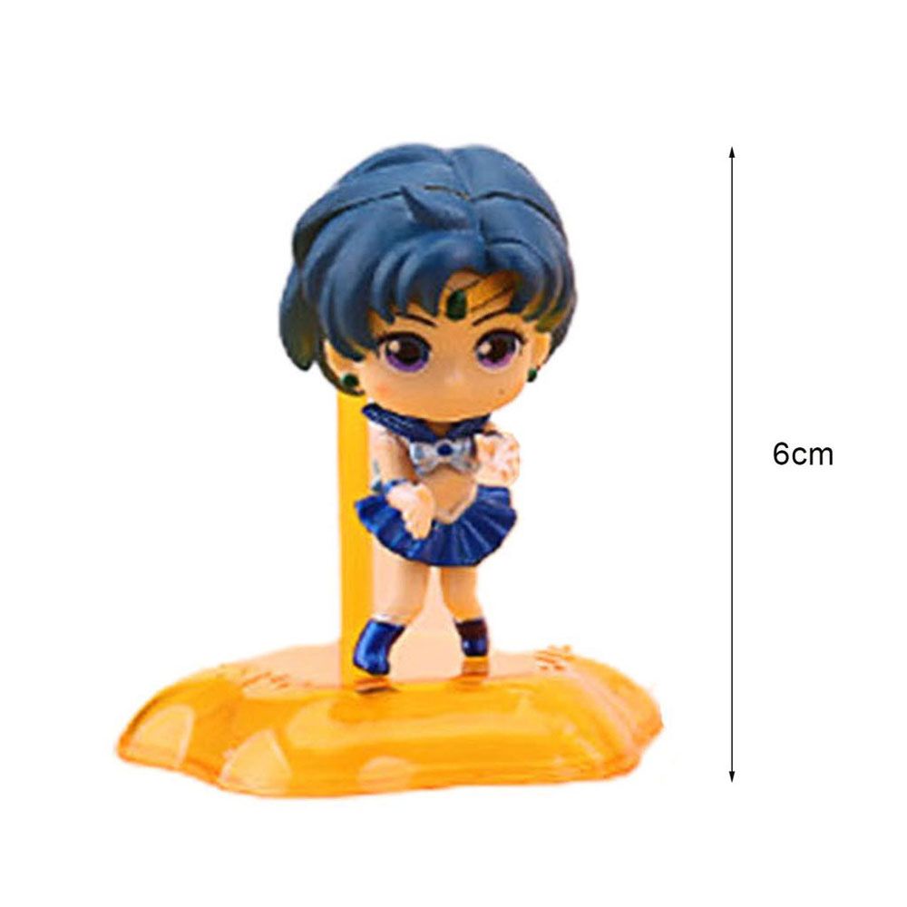 Set 6 Mô Hình Đồ Chơi Thủy Thủ Mặt Trăng Bằng Pvc