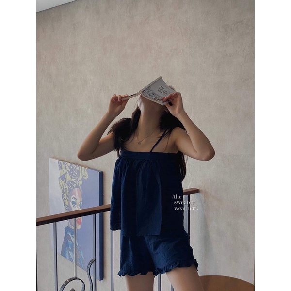 [Mã SKAMCLU7 giảm 10% tối đa 50K đơn 0Đ] Set đồ ngủ hai dây chất mát ( ảnh thật ) | BigBuy360 - bigbuy360.vn