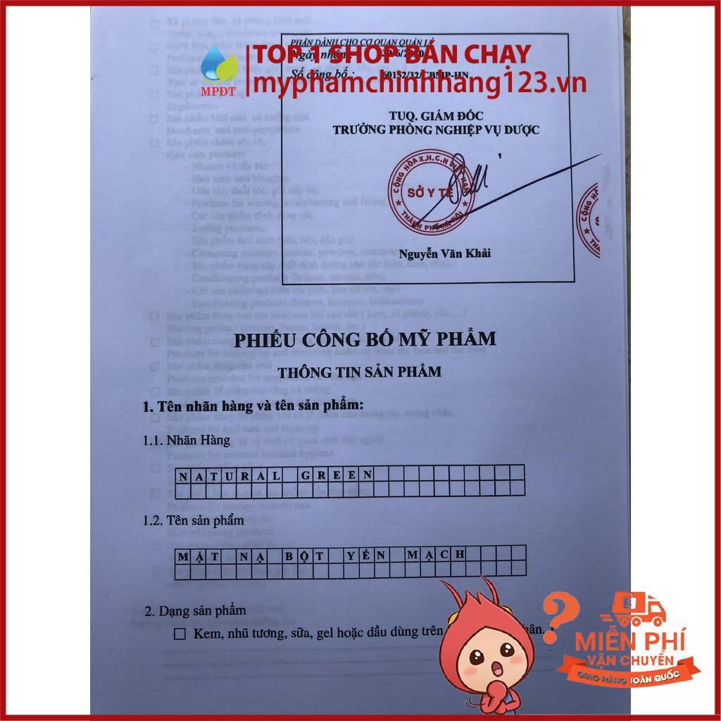 500gr Mặt nạ bột yến mạch nguyên chất bột yến mạch sữa tươi trắng da , mờ thâm nám, phục hồi da hư tổn, tẩy da chết