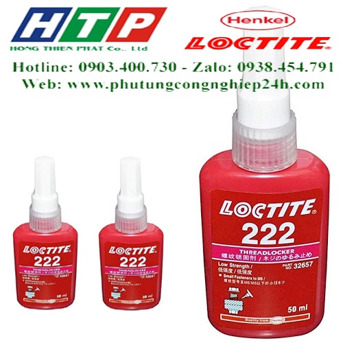 Loctite 222 loại 50ml khóa ren màu hồng