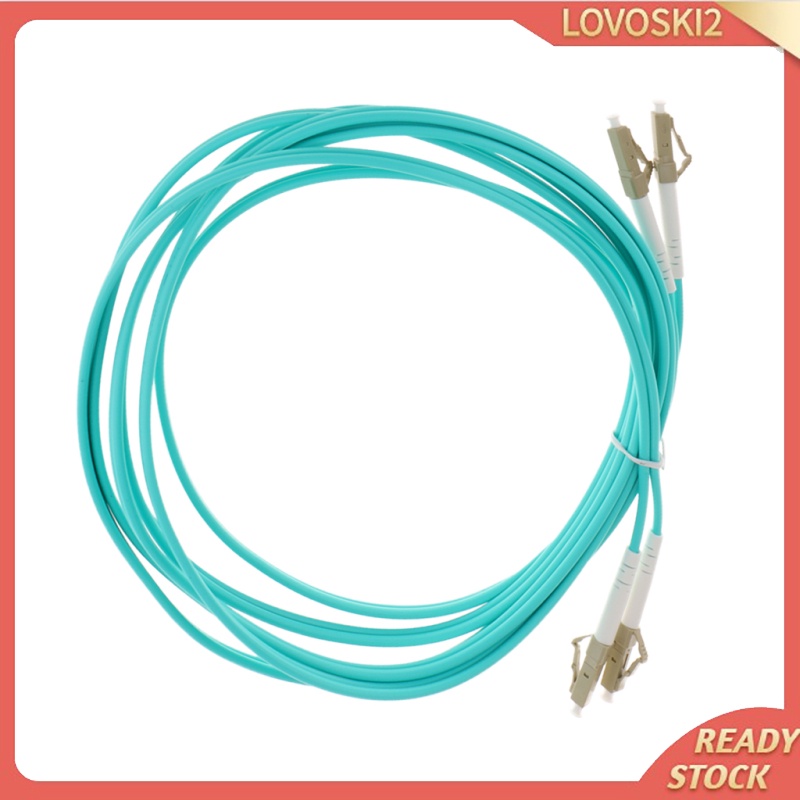 [LOVOSKI2]3Meter LC To LC Fiber Patch Cable Cord Jumper Duplex Connector Dual Core