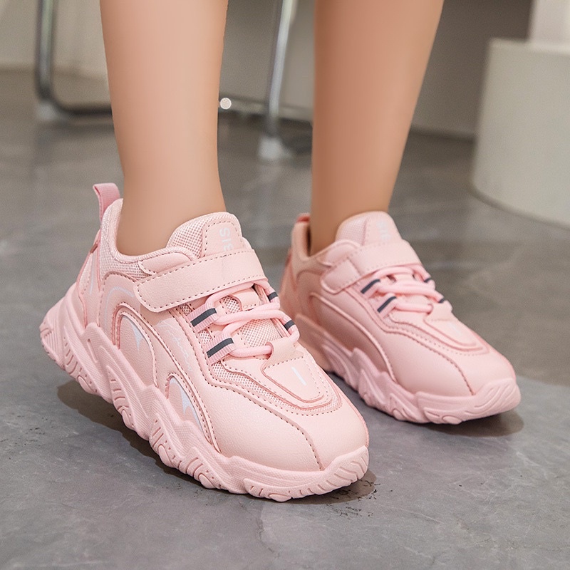 Giày thể thao phản quang đế mềm êm bé gái 3-10t