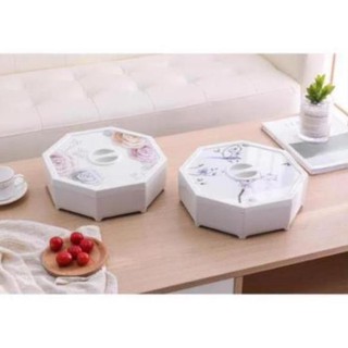 Khay mứt kẹo ngày tết hình lục giác cao cấp hàng dầy