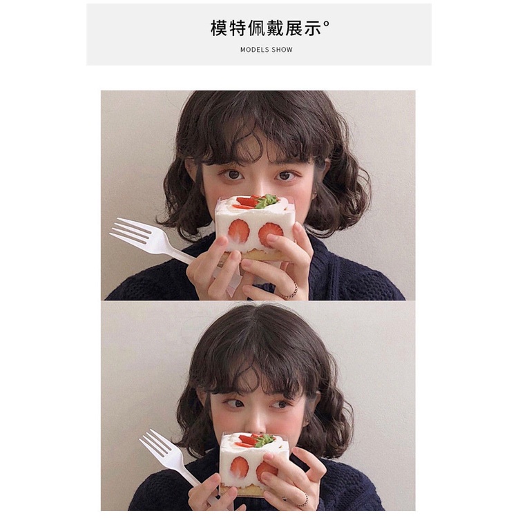 Tóc mái giả GAVINBROWN xoăn tự nhiên không lộ đường nối cho nữ