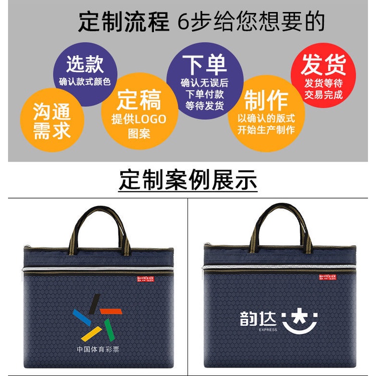 Túi đựng tài liệu bằng vải Canvas sức chứa lớn có khóa kéo chống thấm nước NSGSB33 vVaH | BigBuy360 - bigbuy360.vn