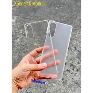 Sony Xperia 10 II - Ốp cứng siêu trong suốt / mờ chống vân tay