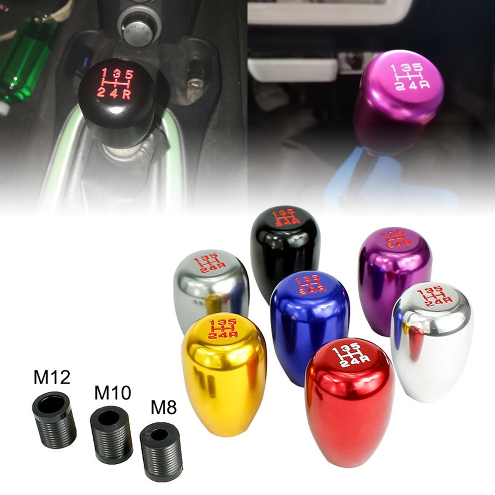 Núm Bọc Cần Số 5 Tốc Độ Bằng Hợp Kim Nhôm JDM MT Thay Thế Chuyên Dụng Cho Xe Đua