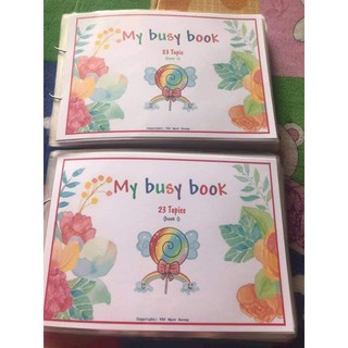 Học liệu bóc dán my busy book